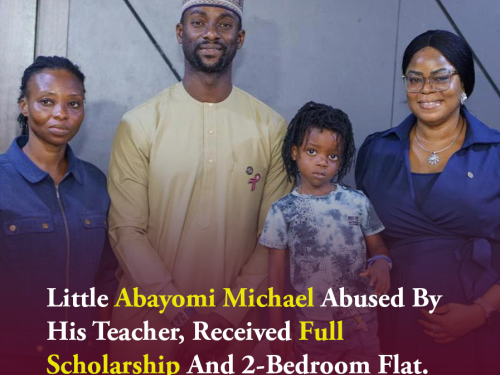 Little Abayomi Michael Abused By His Teacher, Received Full Scholarship And 2-Bedroom Flat.