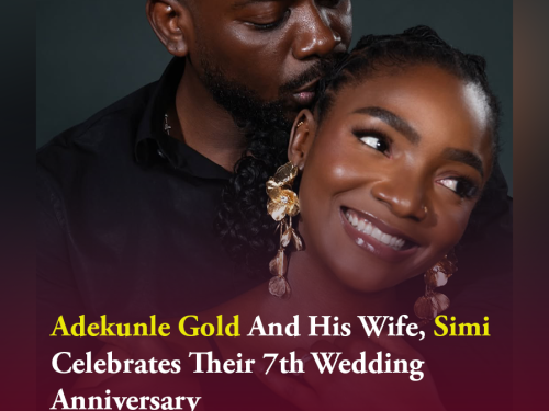 Adekunle Gold And His Wife, Simi Celebrates Their 7th Wedding Anniversary
