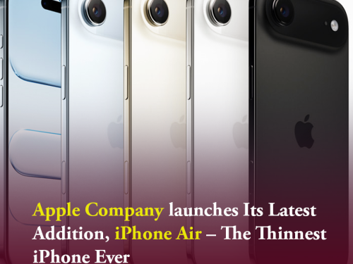 Apple Company launches Its Latest Addition, iPhone Air – The Thinnest iPhone Ever