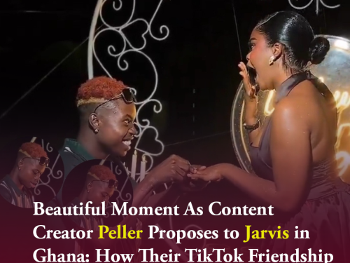 Beautiful Moment As Content Creator Peller Proposes to Jarvis in Ghana: How Their TikTok Friendship Turned Into Love (Photos/Video)