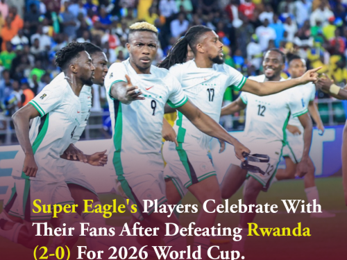 Super Eagle's Players Celebrate With Their Fans After Defeating Rwanda (2-0) For 2026 World Cup (Video)