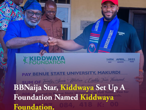 BBNaija Star, Kiddwaya Set Up A Foundation Named Kiddwaya Foundation